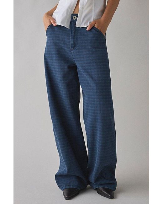 BDG Gray Canvas Mid-Rise Baggy Pant
