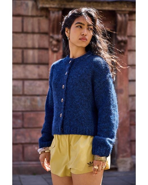 Urban Outfitters Blue Uo Hudson Cardigan