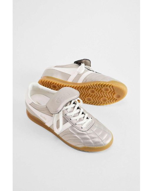 Gola Natural Silver Stadium 86 Trainers