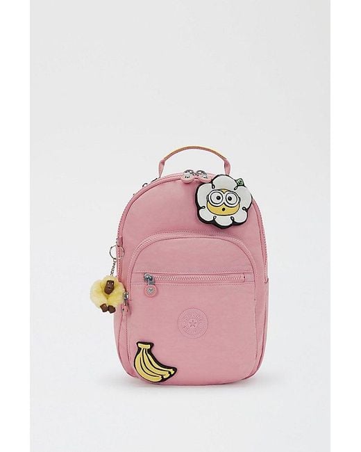 Kipling Pink Minions Seoul Tablet Backpack
