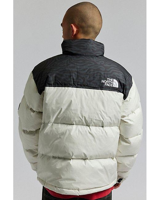 The North Face Gray 1996 Retro Nuptse Down Puffer Jacket for men