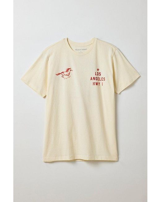 Urban Outfitters Natural Western Rodeo La Graphic Tee for men