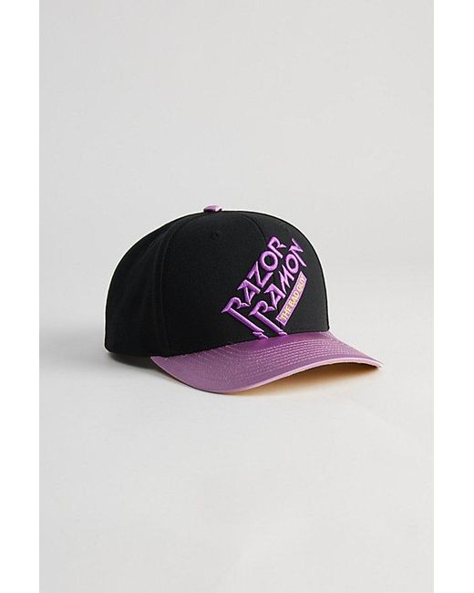 Mitchell & Ness Black Pro Razor Ramon Snapback Hat for men