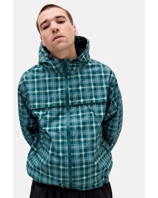 iets frans Blue Glow Waterproof Anorak Jacket for men