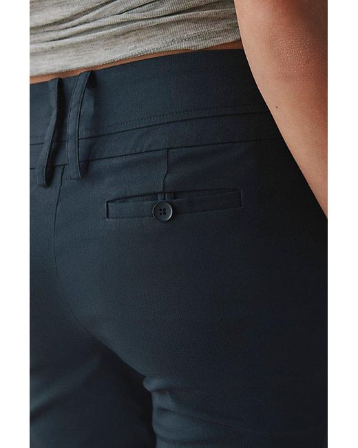 Kimchi Blue Blue All Night Low-Rise Straight Leg Trouser Pant