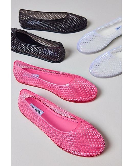 Steve Madden Pink Gyzmo Mesh Jelly Shoe