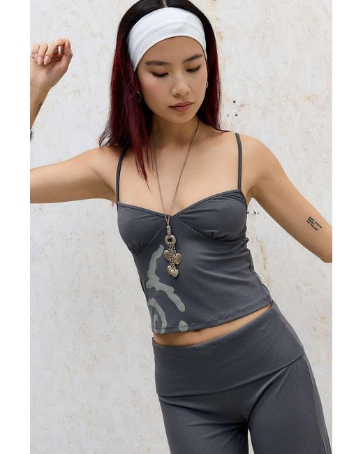 Motel Gray Morty Spiral Top
