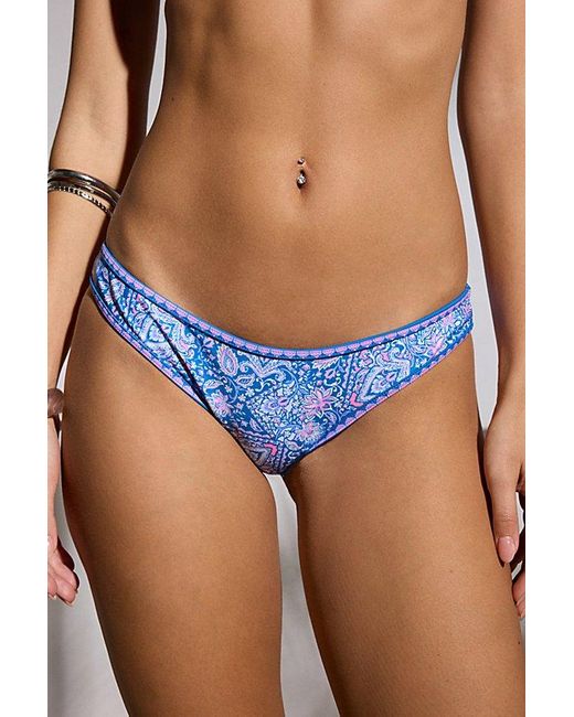 Kulani Kinis Blue Modest Bind Full Coverage Bikini Bottom