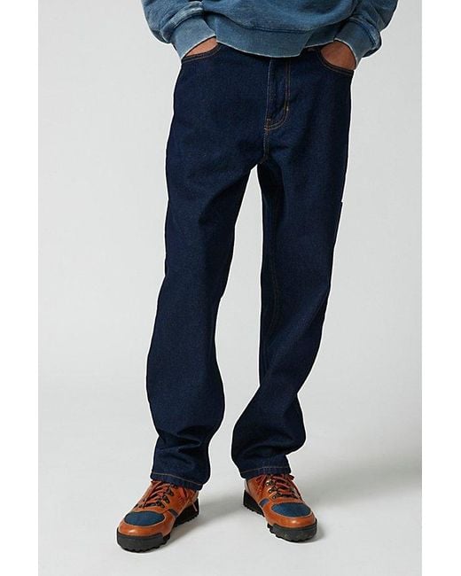 BDG Blue Relaxed Straight Fit Utility Jean for men