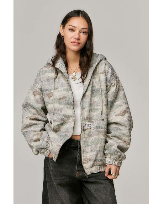 BDG Gray Camo Ripstop Skate Jacket