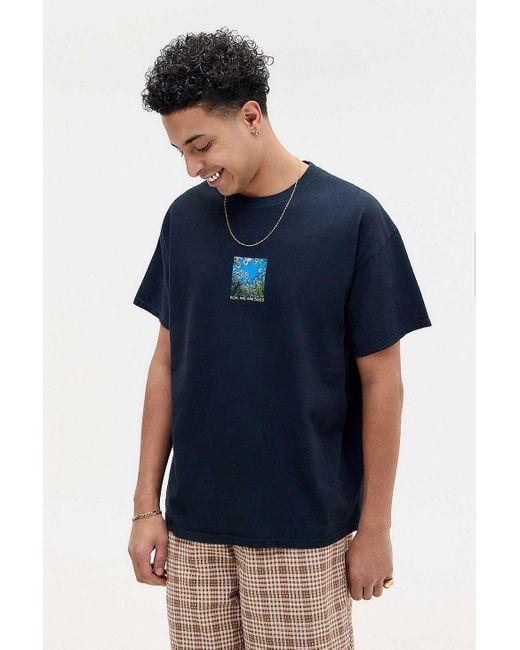 Urban Outfitters Blue Uo Black Pov Bugs T-shirt for men