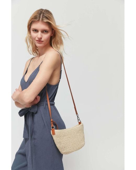 Urban Outfitters Multicolor Uo Jessa Straw Crossbody Bag