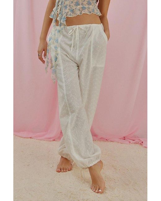 Out From Under Natural Broderie Cabot Lounge Pant