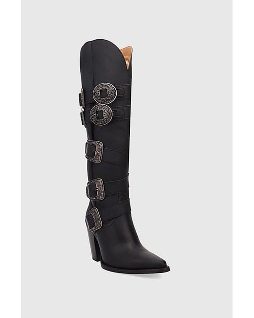 Dingo Black Spurwest Leather Boot