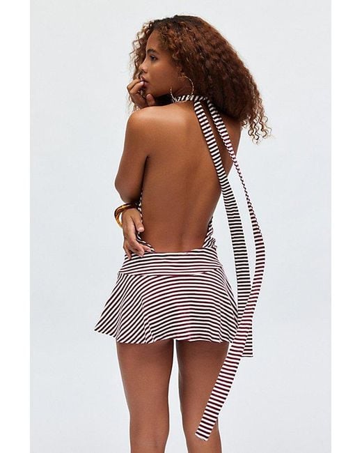 【JADED LONDON】Enya Backless Mini Dress ワンピース2色 UK発 Shop Enya Backless Mini Dress in Steel | Jaded London | Clothing