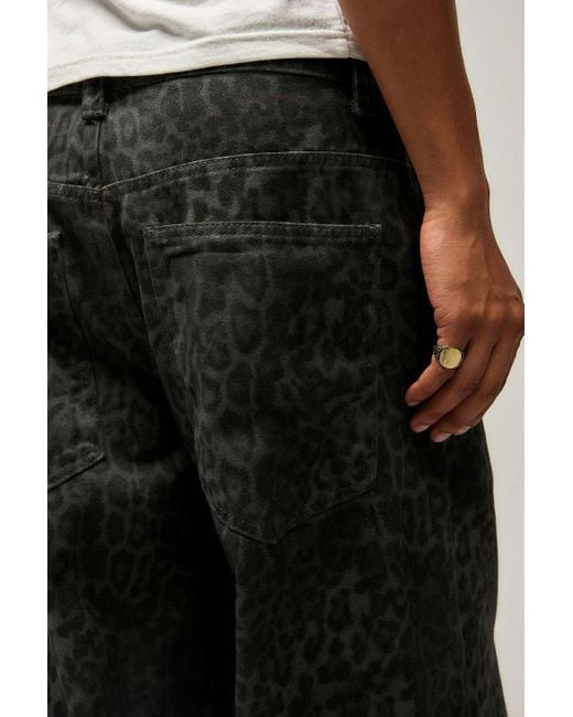 Jaded London Leopard Print Jeans in Black for Men | Lyst UK