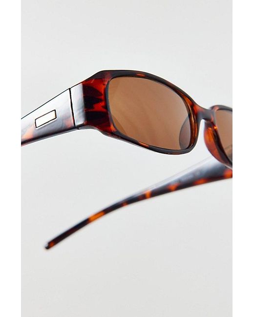 Vintage & ReMADE by UO Black Vintage By Uo Slim Rectangular Sunglasses