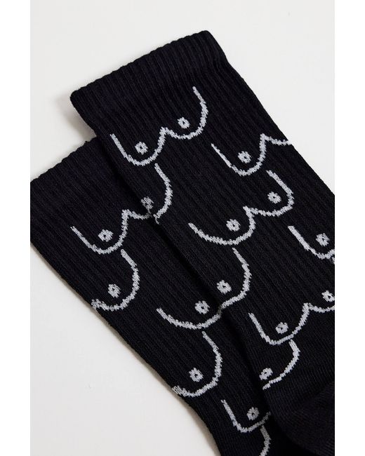Out From Under Black Boob Socks