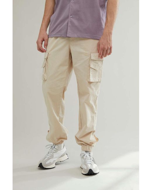 Standard Cloth Cotton Adjustable Cuff Tech Cargo Pant in Cream (Natural ...