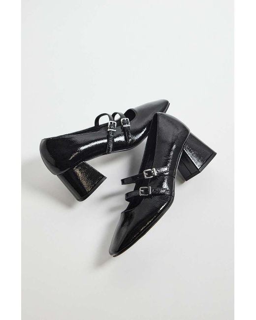 Urban Outfitters Black Uo Posy Mary Jane Shoes