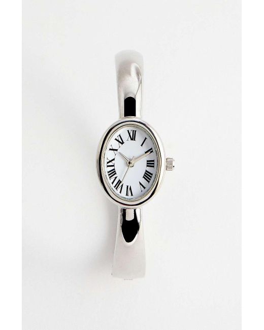 Silence + Noise Blue Silence + Noise Clean Cuff Round Watch