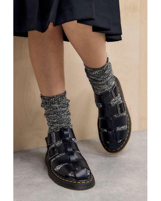 Dr. Martens Black Garin Closed Sandals