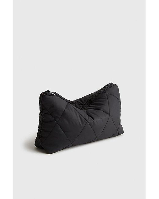 Vera Bradley Black Quilted Nylon Medium Pouch