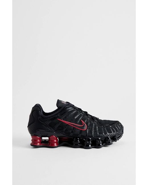 Nike Black & Red Shox Tl Trainers for men