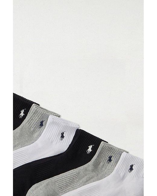 Polo Ralph Lauren Multicolor Casual Quarter Sock 6-Pack for men