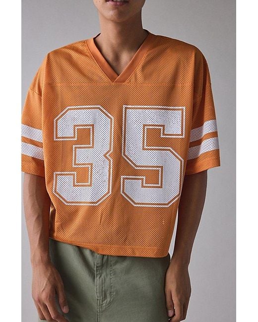 Urban Outfitters Orange Good Game Football Jersey Tee for men