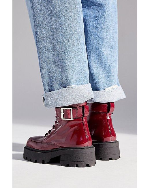 Cooperative Blue Tania Buckled Boot