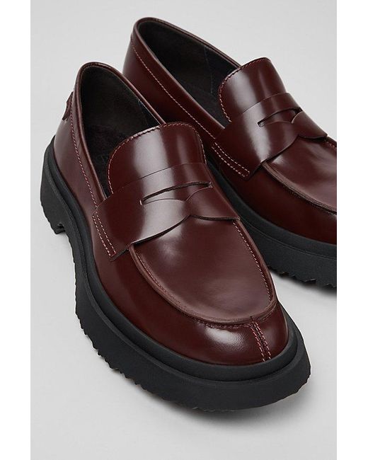 Camper Brown Walden Leather Loafers