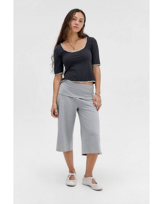 Out From Under Blue Bec Gaucho Trousers