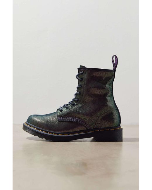 Dr. Martens 1460 Disco Iridescent Suede Boot in Purple | Lyst
