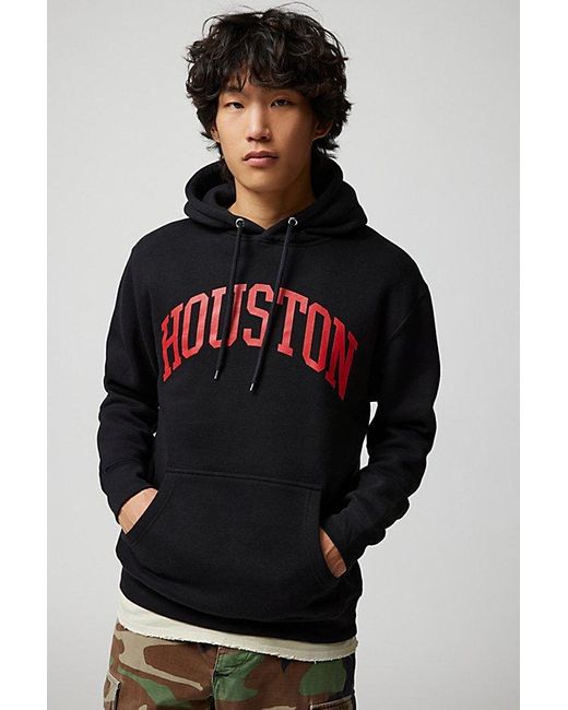 Urban Outfitters Black Houston Destination Hoodie Sweatshirt for men