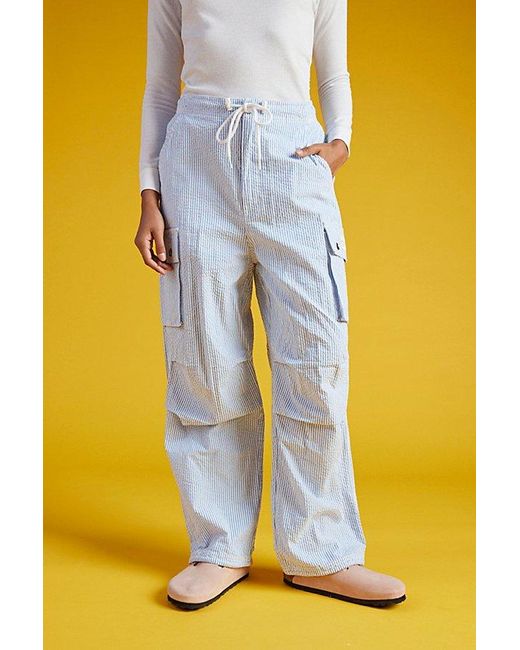 Obey Yellow Shay Cargo Pinstripe Pant