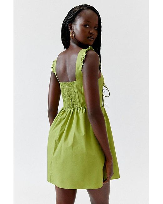 Glamorous Green Bustier Mini Dress