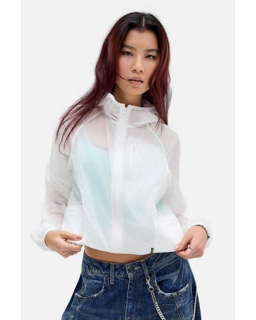 iets frans White Sheer Shell Jacket