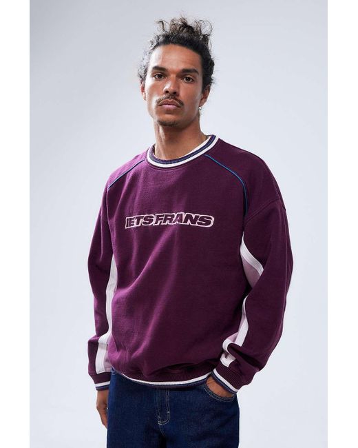 iets frans Purple Burgundy & Pink Sweatshirt for men