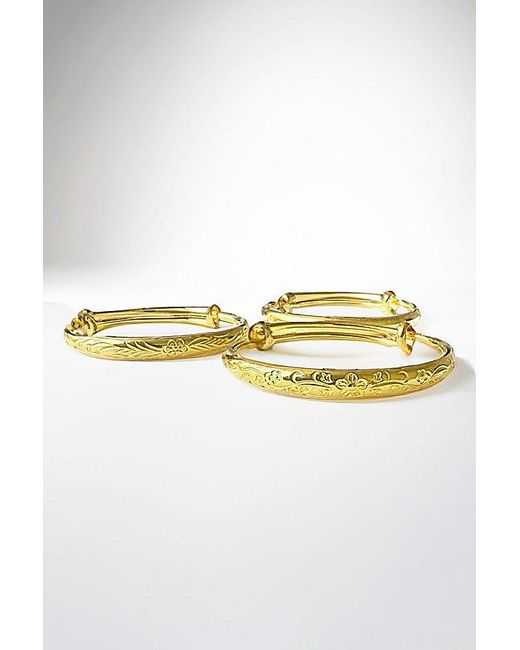 GILI Jewels Brown Primrose Bangle Stack