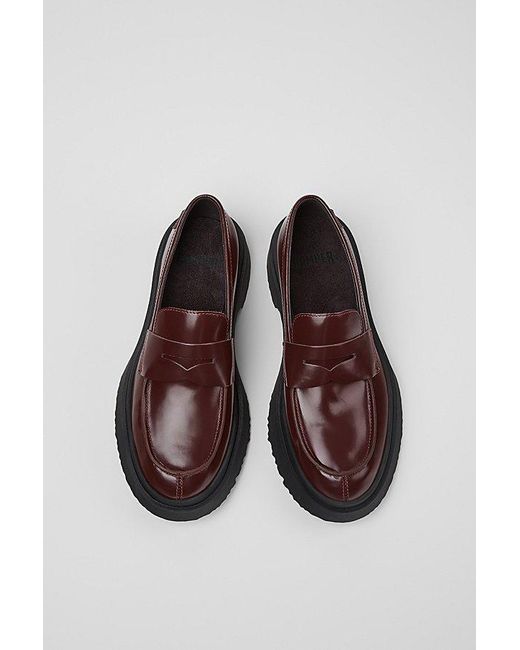 Camper Brown Walden Leather Loafers