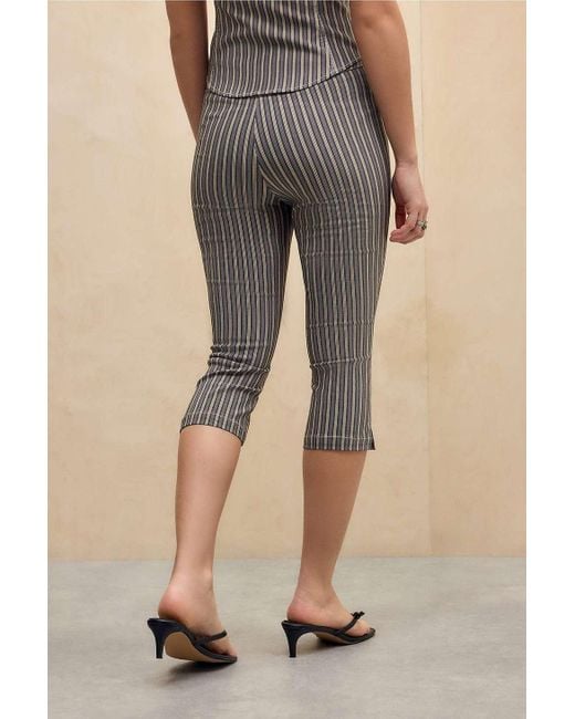 Silence + Noise Gray Silence + Noise Bengaline Capri Trousers