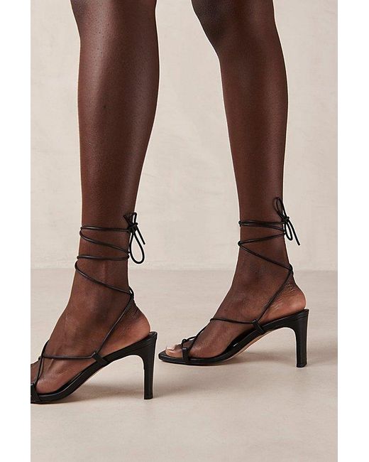 Alohas Brown Bellini Leather Strappy Heel