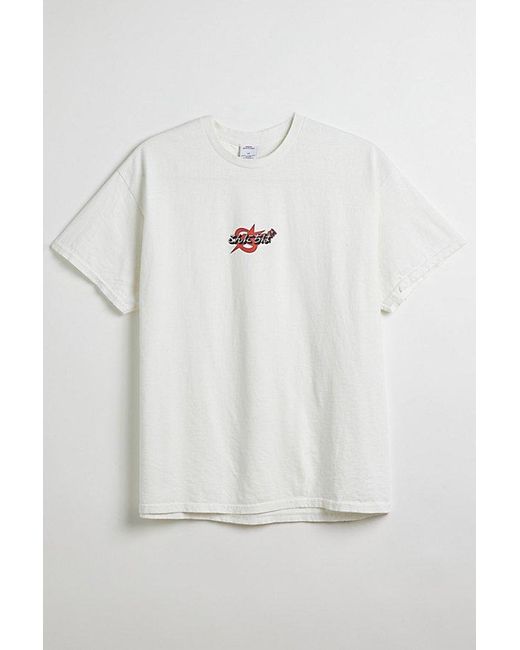 Urban Outfitters White Star Motif Tee for men