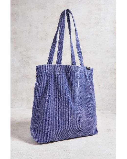 BDG Blue Tab Corduroy Tote Bag