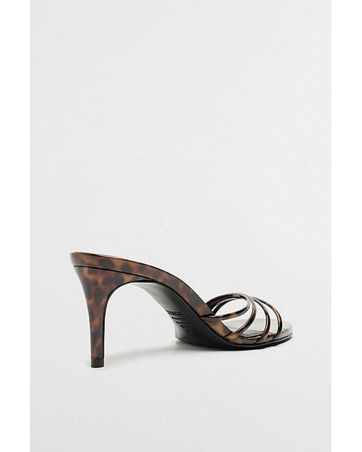 SCHUTZ SHOES Metallic Inez Strappy Mule Heel