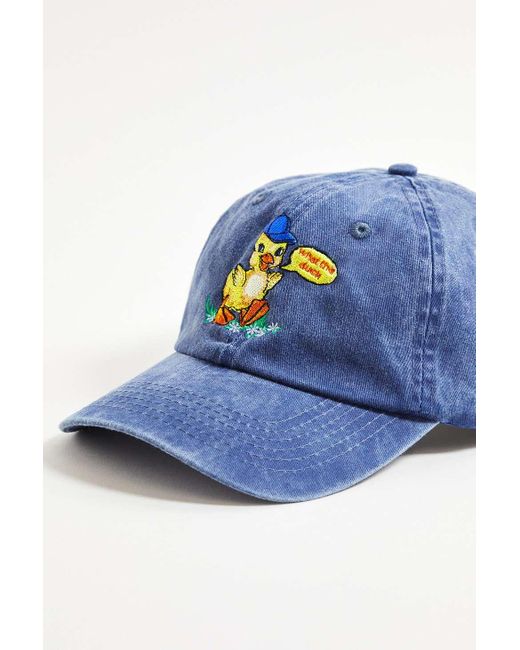 Urban Outfitters Blue Uo Navy What The Duck Cap for men