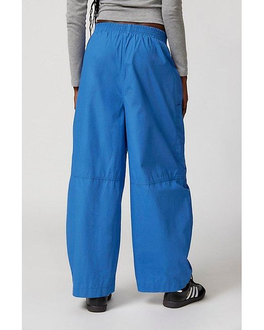 Urban Outfitters Blue Uo Mae Poplin Utility Pant