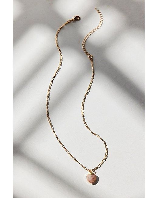 Urban Outfitters White Freya Delicate Pendant Necklace
