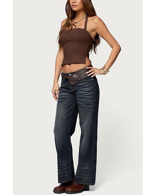 Edikted Black Dara Halter Top